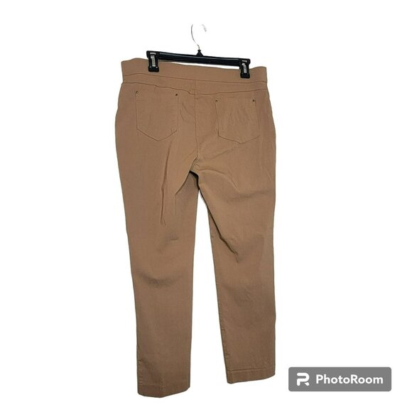 89th & Madison Pants,Women PL, Brown, Ankle Length, Pull On, Pockets, Comfy, EUC - Picture 5 of 12